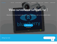 Tablet Screenshot of bluecherrydvr.com